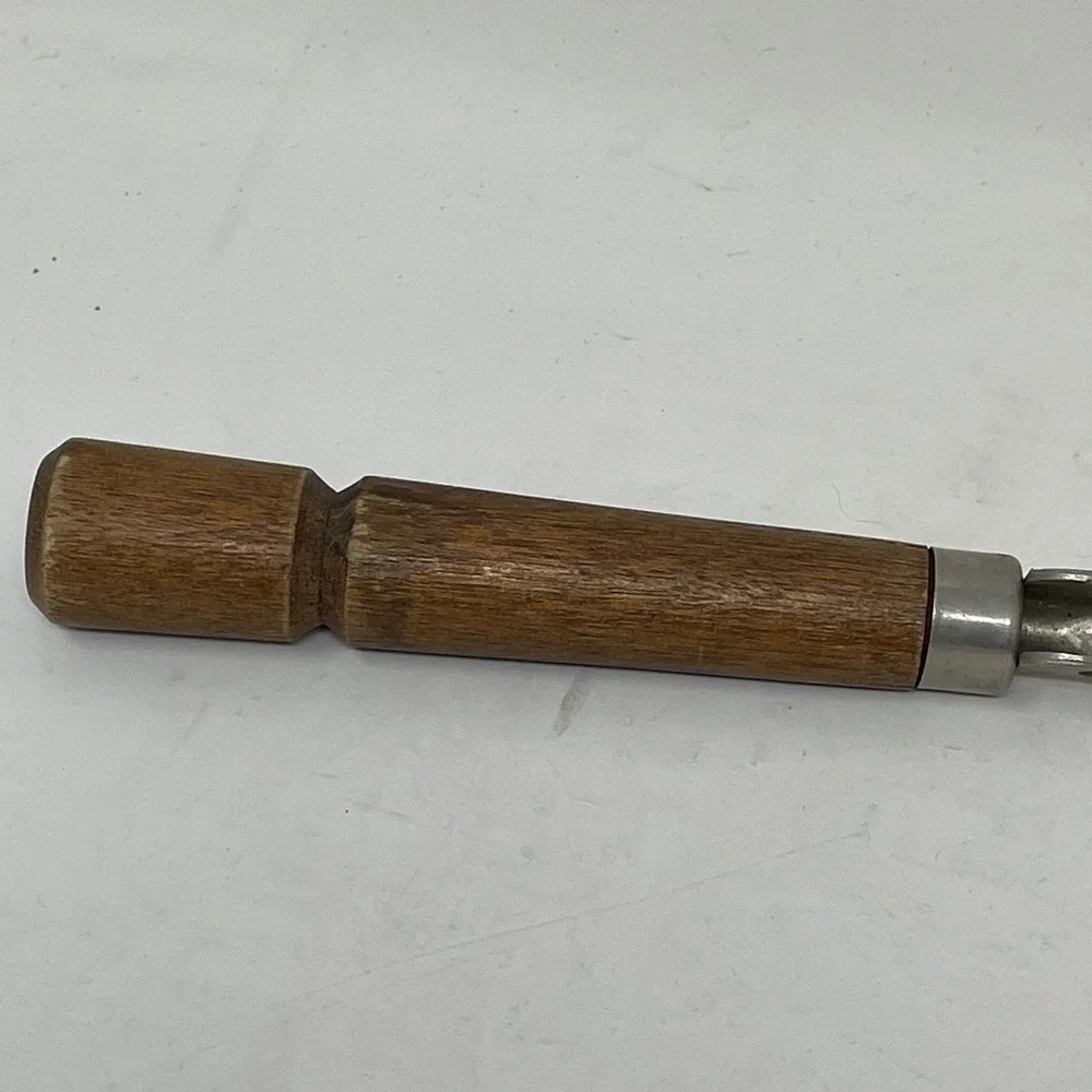Vintage Bonny USA Wood Handle Bottle Opener Can Piercer Church Key Bar Tool